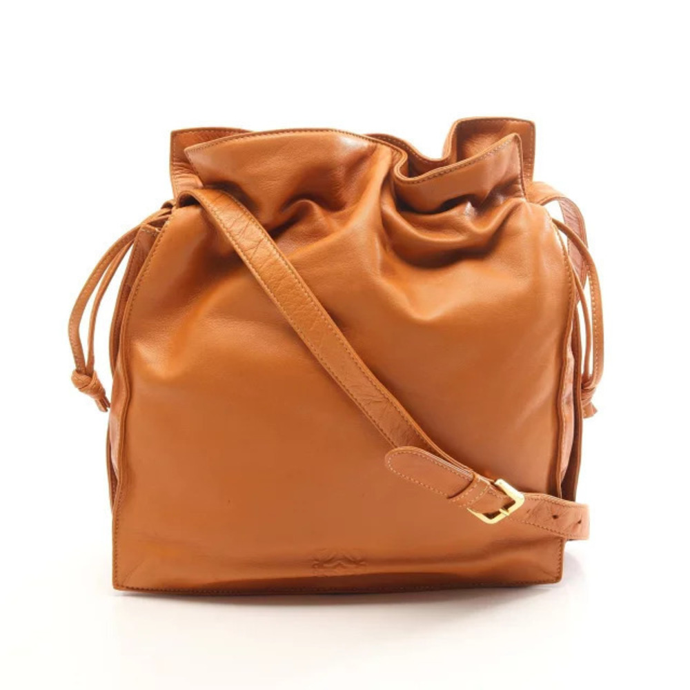 Loewe Anagram Shoulder Bag Leather Brown